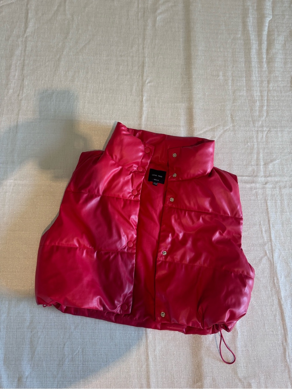 Love Tree Girls Hot Pink Puffer Vest